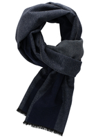 ETERNA SCHAL MARINE/GRAU GESTREIFT