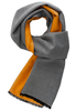 ETERNA SCHAL ORANGE/GRAU UNIFARBEN