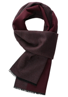 ETERNA SCHAL WEINROT/GRAU GESTREIFT