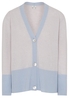 ETERNA STRICK CARDIGAN HELLBLAU/GRAU UNIFARBEN