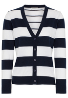 ETERNA STRICK CARDIGAN MARINE/WEISS GESTREIFT