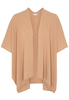 ETERNA STRICK PONCHO CAMEL UNIFARBEN