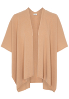 ETERNA STRICK PONCHO CAMEL UNIFARBEN