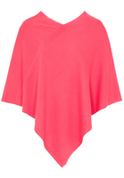 ETERNA STRICK PONCHO FLAMINGO UNIFARBEN