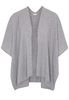 ETERNA STRICK PONCHO GRAU UNIFARBEN