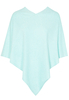 ETERNA STRICK PONCHO POWDER MINT UNIFARBEN