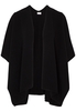 ETERNA STRICK PONCHO SCHWARZ UNIFARBEN