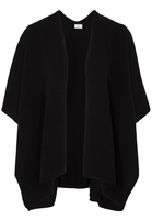 ETERNA STRICK PONCHO SCHWARZ UNIFARBEN