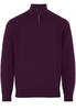 ETERNA STRICK TROYER AUBERGINE UNIFARBEN