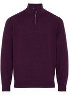ETERNA STRICK TROYER AUBERGINE UNIFARBEN