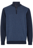 ETERNA STRICK TROYER JEANSBLAU/MARINE UNIFARBEN