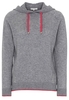 ETERNA STRICKPULLOVER MIT KAPUZE (HOODIE) GRAPHIT/PINK UNIFARBEN