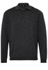 ETERNA STRICKPULLOVER MIT POLO KRAGEN ANTHRAZIT UNIFARBEN