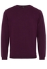 ETERNA STRICKPULLOVER MIT RUNDHALS AUSSCHNITT BORDEAUX UNIFARBEN