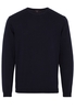 ETERNA STRICKPULLOVER MIT RUNDHALS AUSSCHNITT MARINE UNIFARBEN