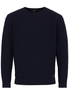 ETERNA STRICKPULLOVER MIT RUNDHALS AUSSCHNITT MARINEBLAU UNIFARBEN