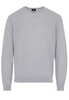 ETERNA STRICKPULLOVER MIT RUNDHALS AUSSCHNITT SILBER MELANGE UNIFARBEN