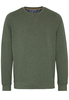 ETERNA STRICKPULLOVER MIT RUNDHALS AUSSCHNITT UPCYCLED MATERIALS KHAKI