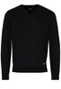 ETERNA STRICKPULLOVER MIT V-HALS AUSSCHNITT ANTHRAZIT UNIFARBEN