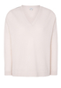 ETERNA STRICKPULLOVER MIT V-HALS AUSSCHNITT BEIGE UNIFARBEN