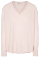 ETERNA STRICKPULLOVER MIT V-HALS AUSSCHNITT CREME UNIFARBEN