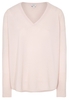 ETERNA STRICKPULLOVER MIT V-HALS AUSSCHNITT CREME UNIFARBEN