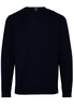 ETERNA STRICKPULLOVER MIT V-HALS AUSSCHNITT DUNKELBLAU UNIFARBEN