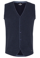 ETERNA STRICKWESTE BLAU STRUKTURIERT