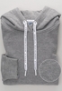 ETERNA SWEATSHIRT UPCYCLED MATERIALS GRAU UNIFARBEN