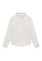 Hemd in off-white unifarben