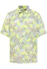 Hemdbluse in acid lemon bedruckt