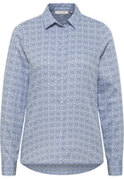 Hemdbluse in himmelblau bedruckt