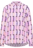 Hemdbluse in orchid bedruckt