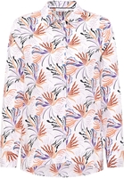Hemdbluse in orchid bedruckt