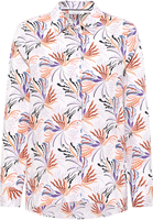 Hemdbluse in orchid bedruckt