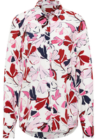 Hemdbluse in pink bedruckt