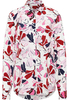 Hemdbluse in pink bedruckt