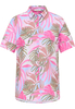 Hemdbluse in rosa bedruckt