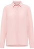Hemdbluse in rosa unifarben