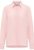 Hemdbluse in rosa unifarben