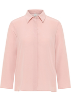 Hemdbluse in rosa unifarben
