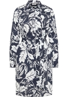 Hemdblusenkleid in navy bedruckt
