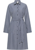 Hemdblusenkleid in navy gestreift