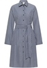 Hemdblusenkleid in navy gestreift