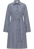 Hemdblusenkleid in navy gestreift