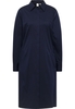 Hemdblusenkleid in navy unifarben