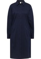 Hemdblusenkleid in navy unifarben