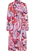 Hemdblusenkleid in pink bedruckt