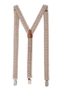 Hosenträger in beige gemustert