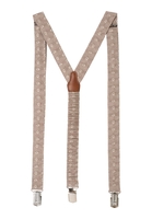 Hosenträger in beige gemustert